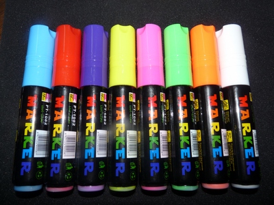 Флуоресцентные маркеры (набор 8 штук) 10 мм. 